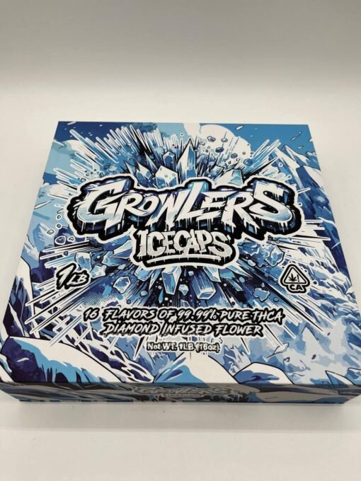 GROWLERS ICECAPS FLOWER THCA Diamond Infused Flower Net WT. 1LB (16oz)