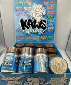 KAWS ROCKS SNOWCAP EDITION 28 Gams Exotic Indoor Flower Tumbled in 99.9% THCA Diamond Powder